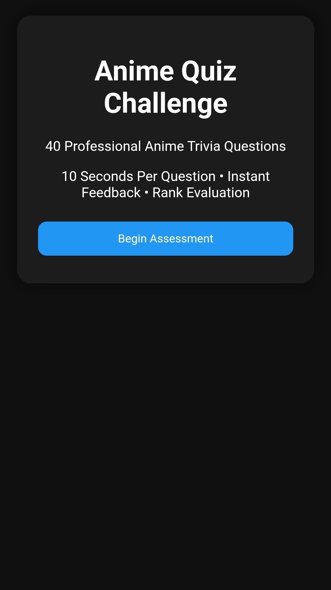 Anime Quiz Challenge