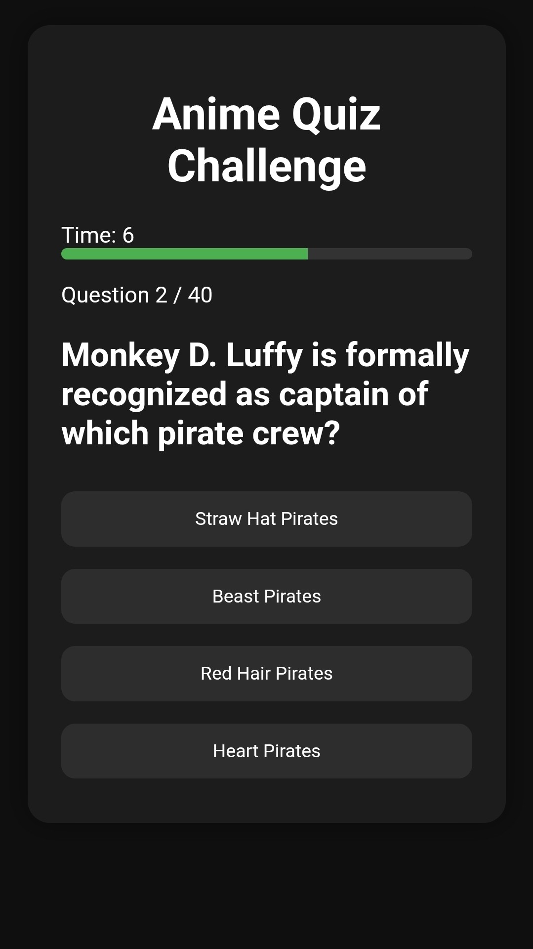 Anime Quiz Challenge