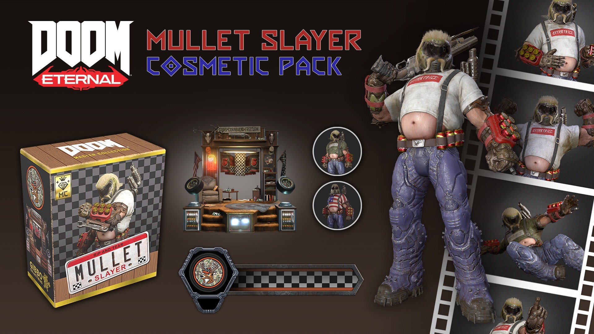 Doom Eternal: Mullet Slayer Master Collection Cosmetic Pack