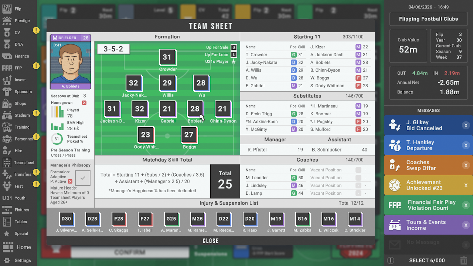Flipping Football Clubs