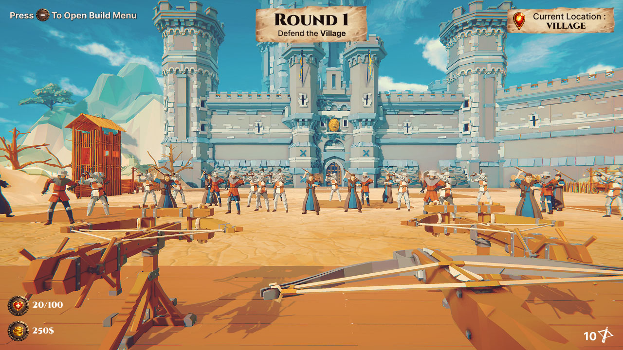 Medieval Castle Siege Defense vs. Invaders
