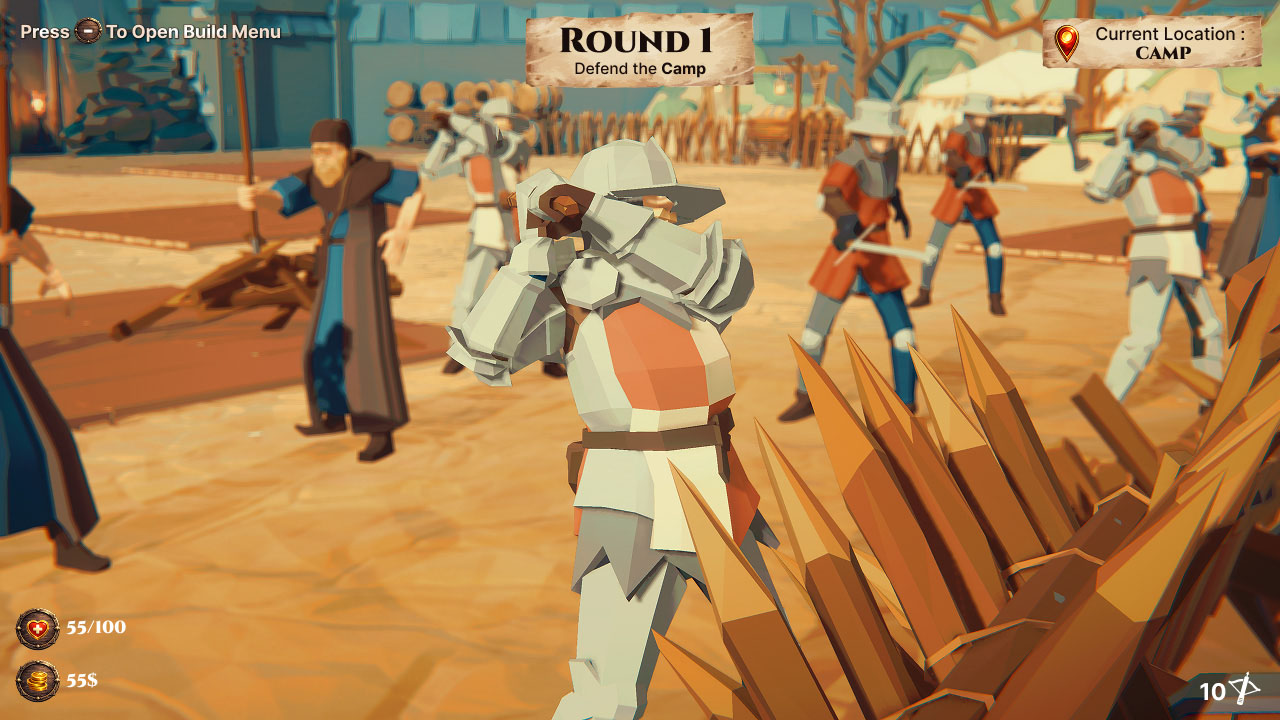Medieval Castle Siege Defense vs. Invaders