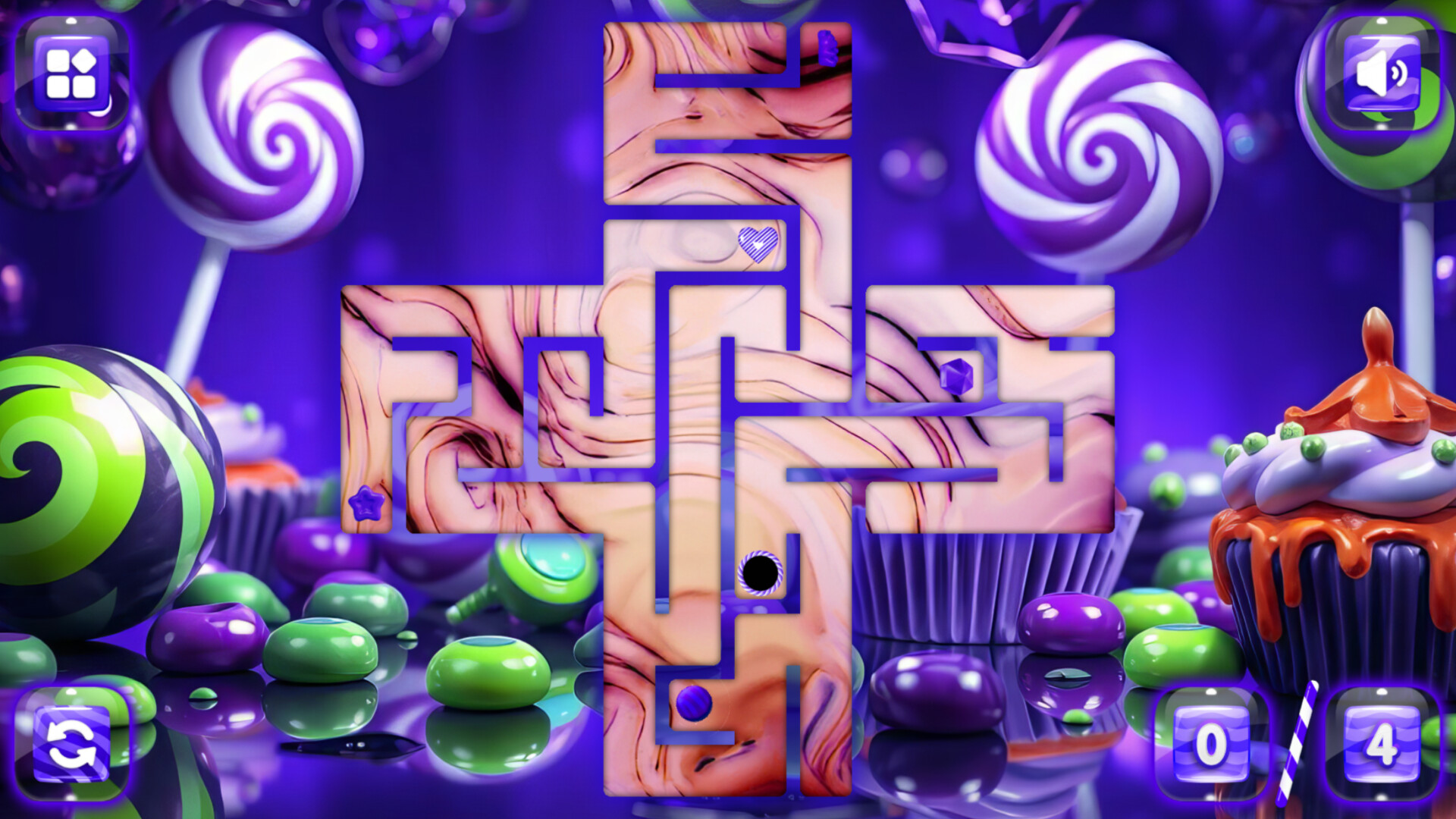 Sweetie Candy Maze: Violet Plum