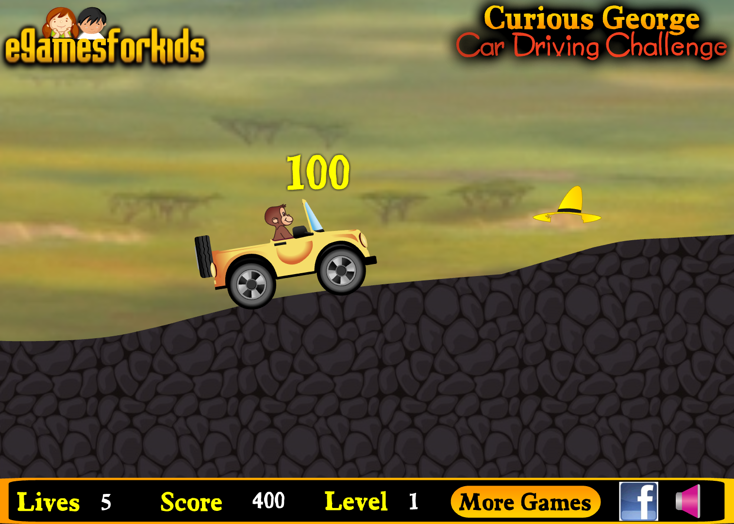 Curious George Car Driving Challenge
