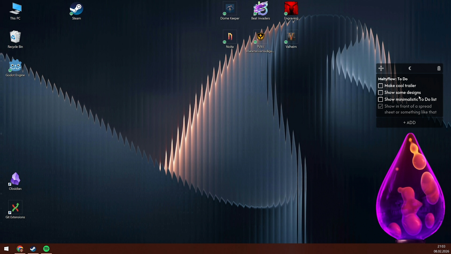 MeltyFlow: A Cozy Desktop Lava Lamp