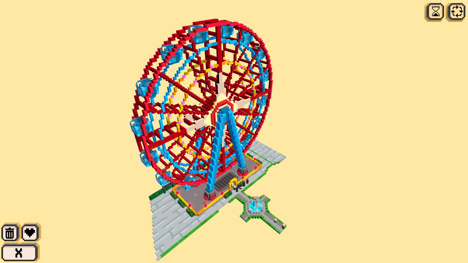 Coloring Voxels: Theme Park Pack