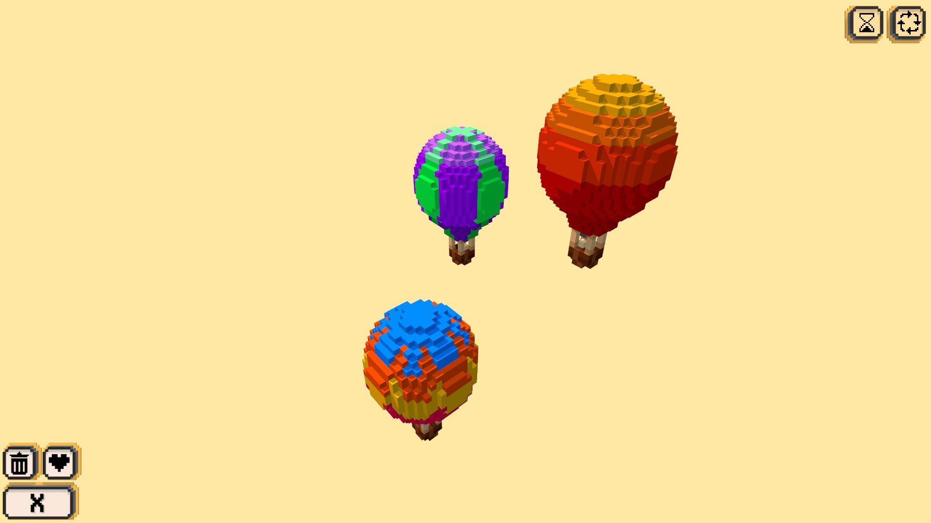 Coloring Voxels: Theme Park Pack