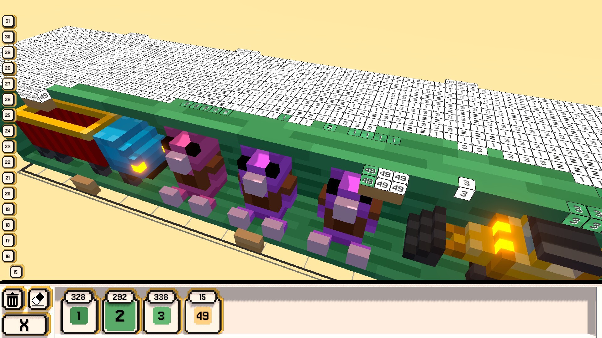 Coloring Voxels: Toy Store Pack