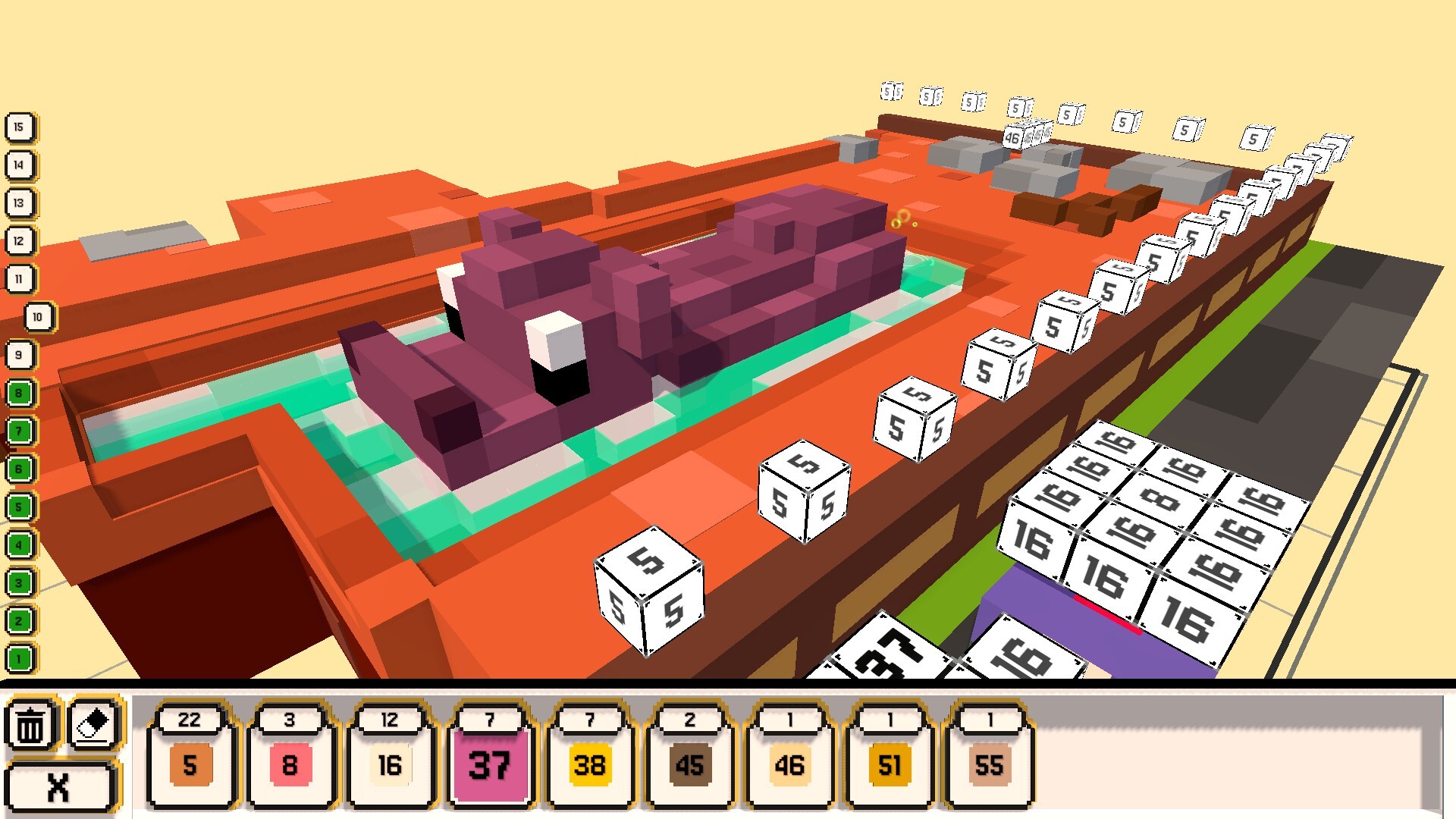 Coloring Voxels: Zoo Pack