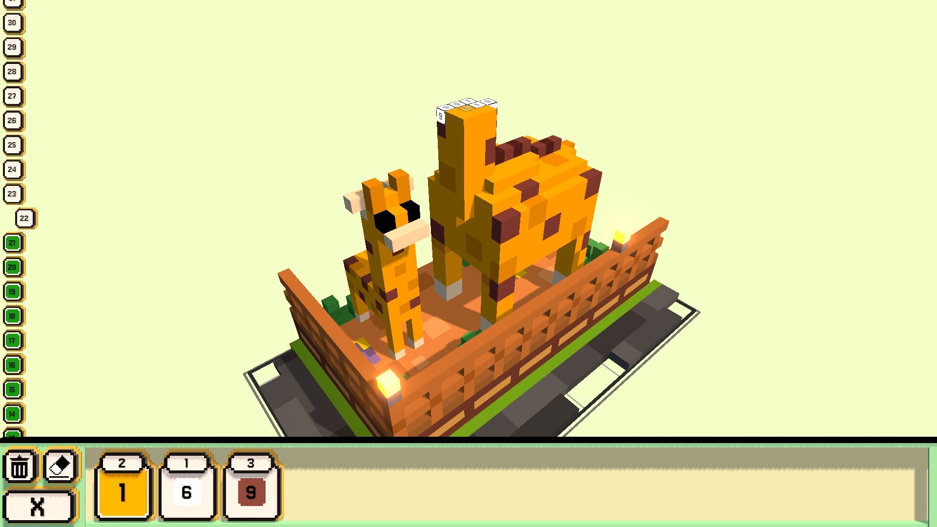 Coloring Voxels: Zoo Pack