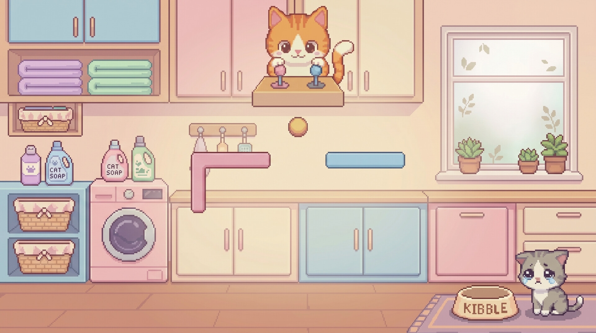 Feed the Cat: Gravity Puzzle
