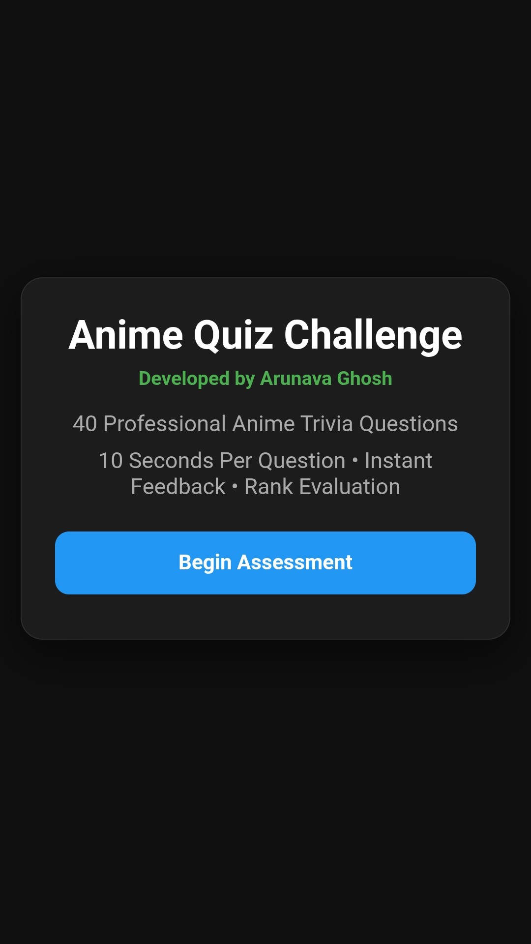 Anime Quiz Challenge