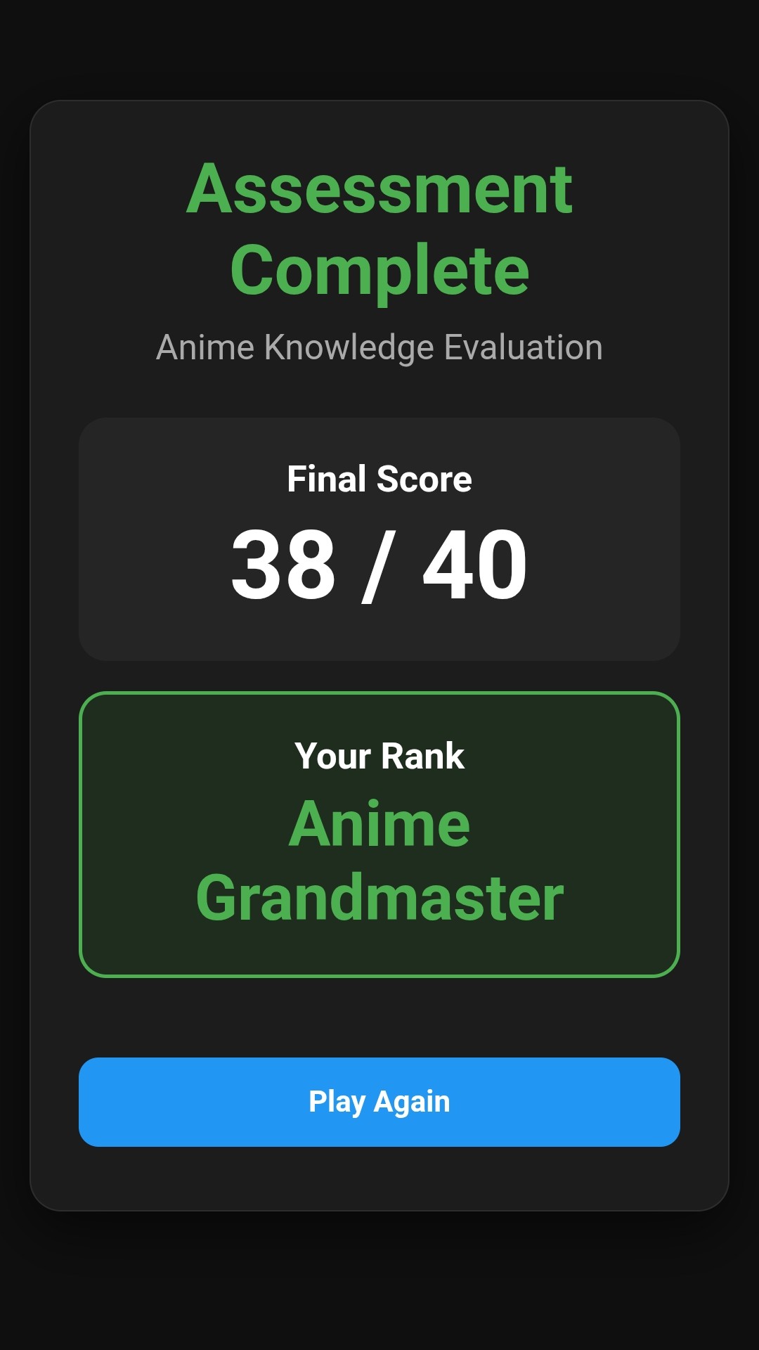 Anime Quiz Challenge