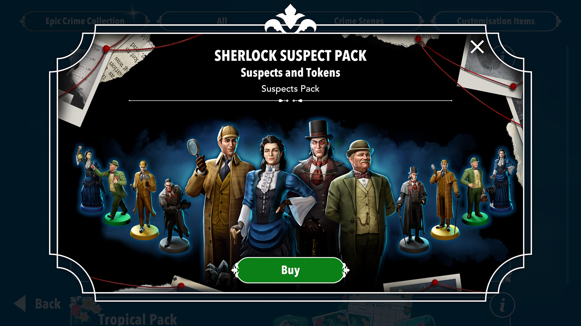 Clue/Cluedo: Sherlock Suspect Pack