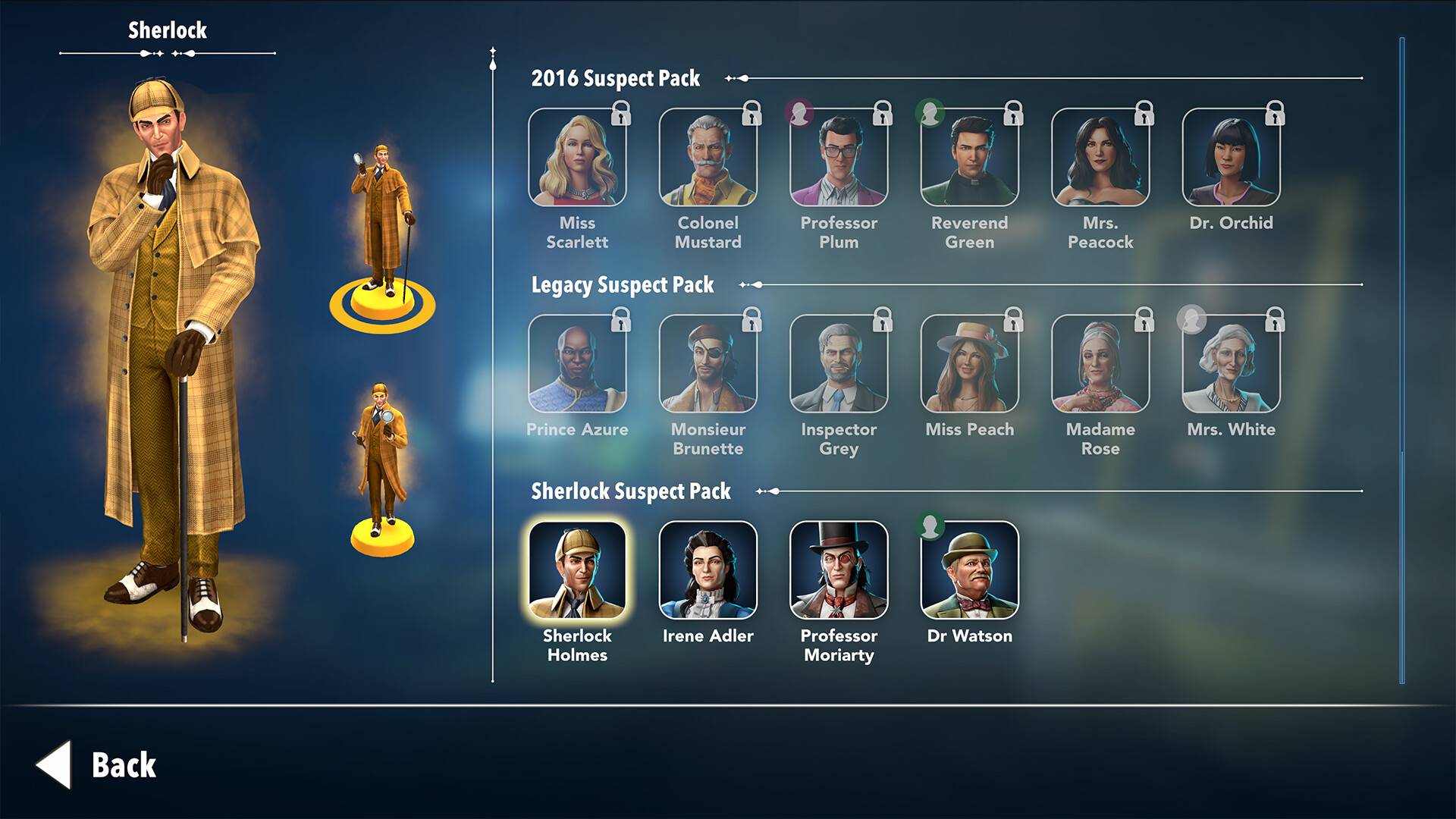 Clue/Cluedo: Sherlock Suspect Pack