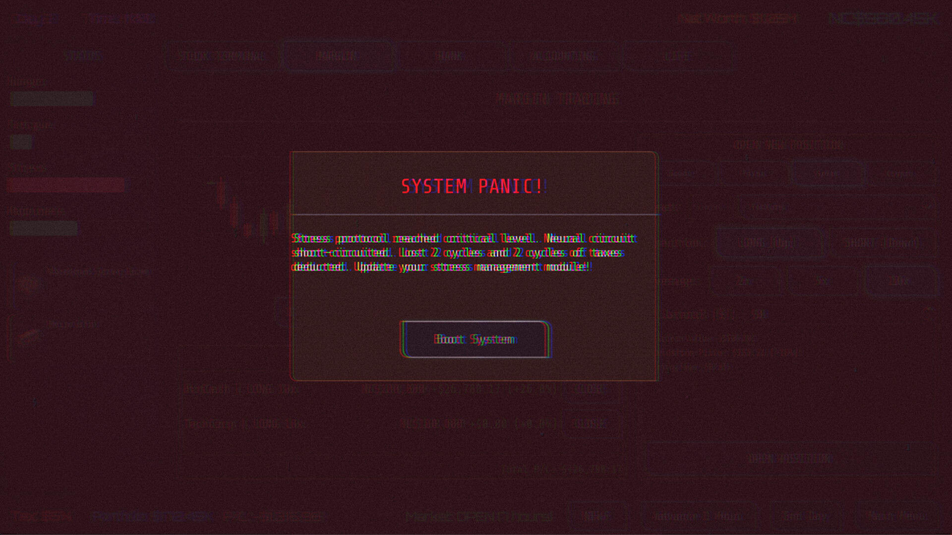 Neo Capitalist: Stock Market Survival Simulator
