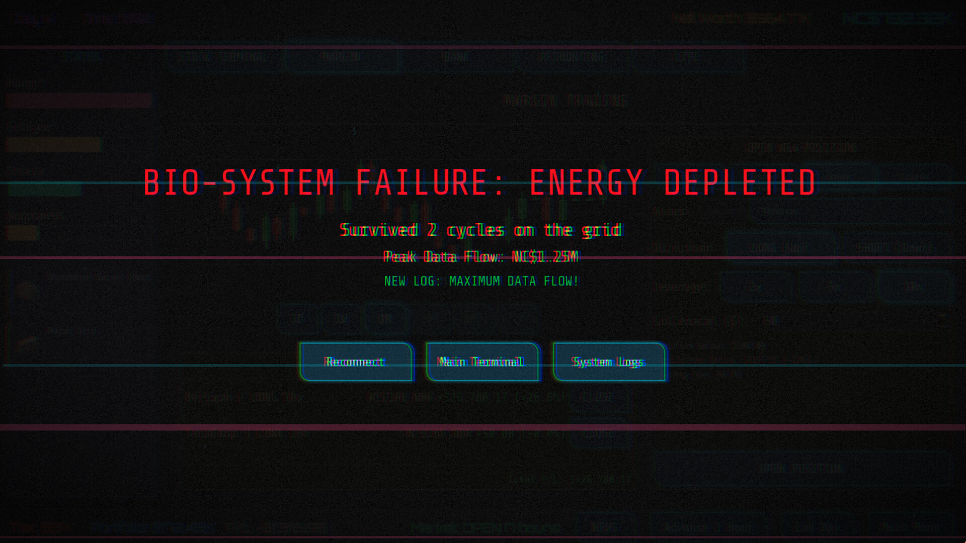 Neo Capitalist: Stock Market Survival Simulator