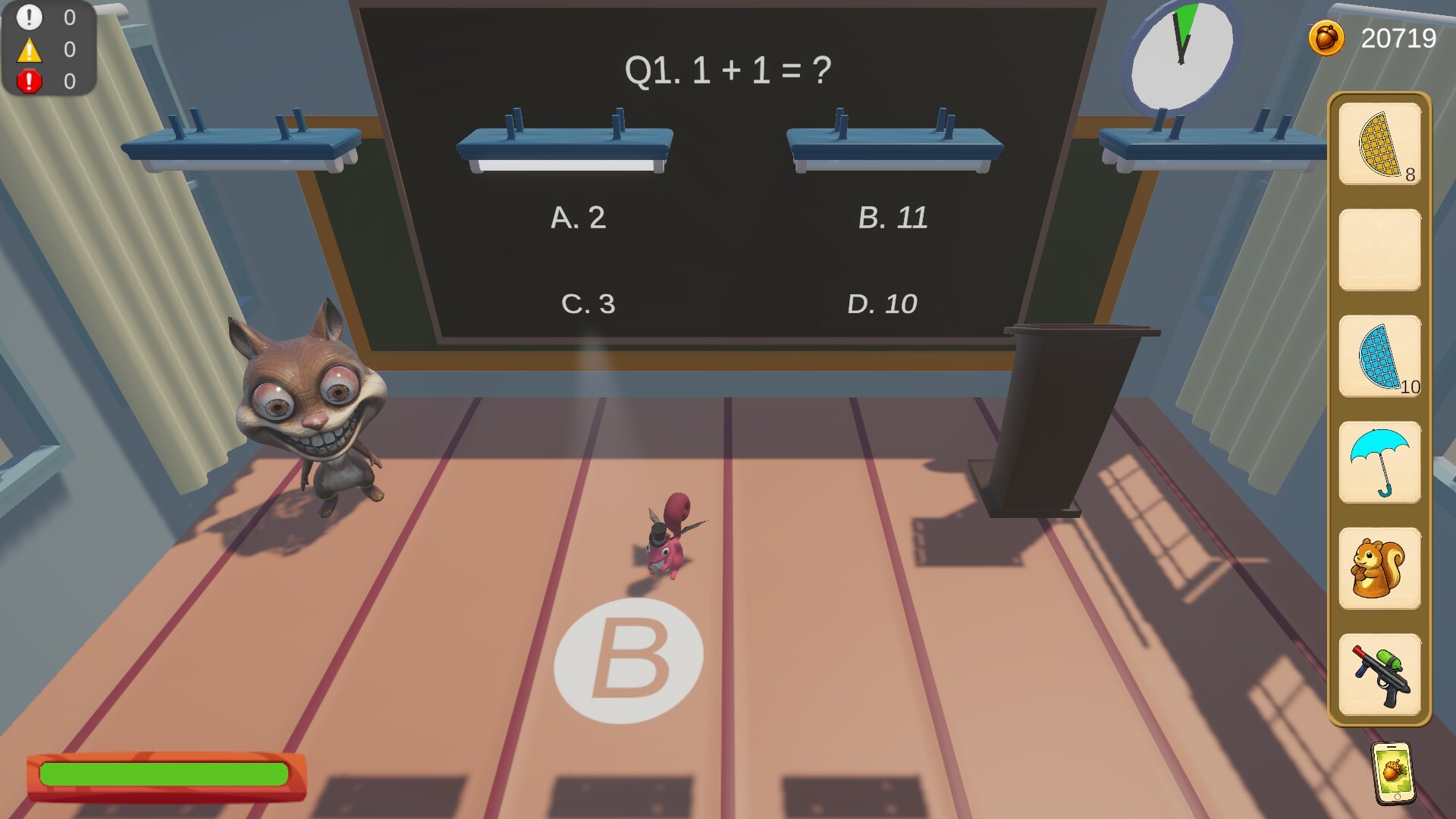 Squirrel University Simulator