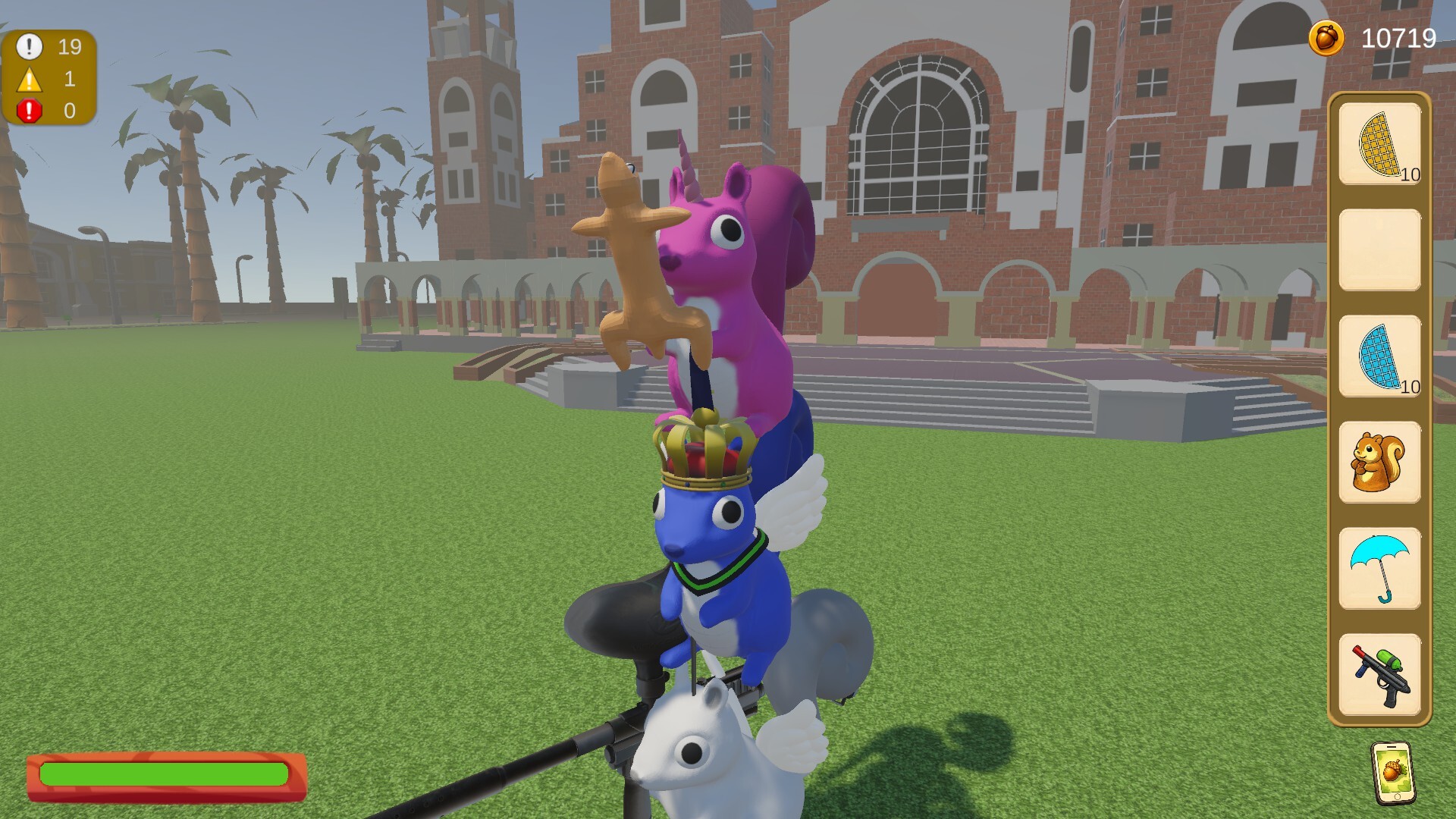 Squirrel University Simulator
