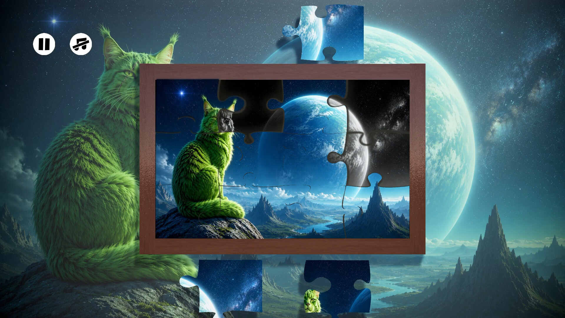 Puzzles: Space Cats
