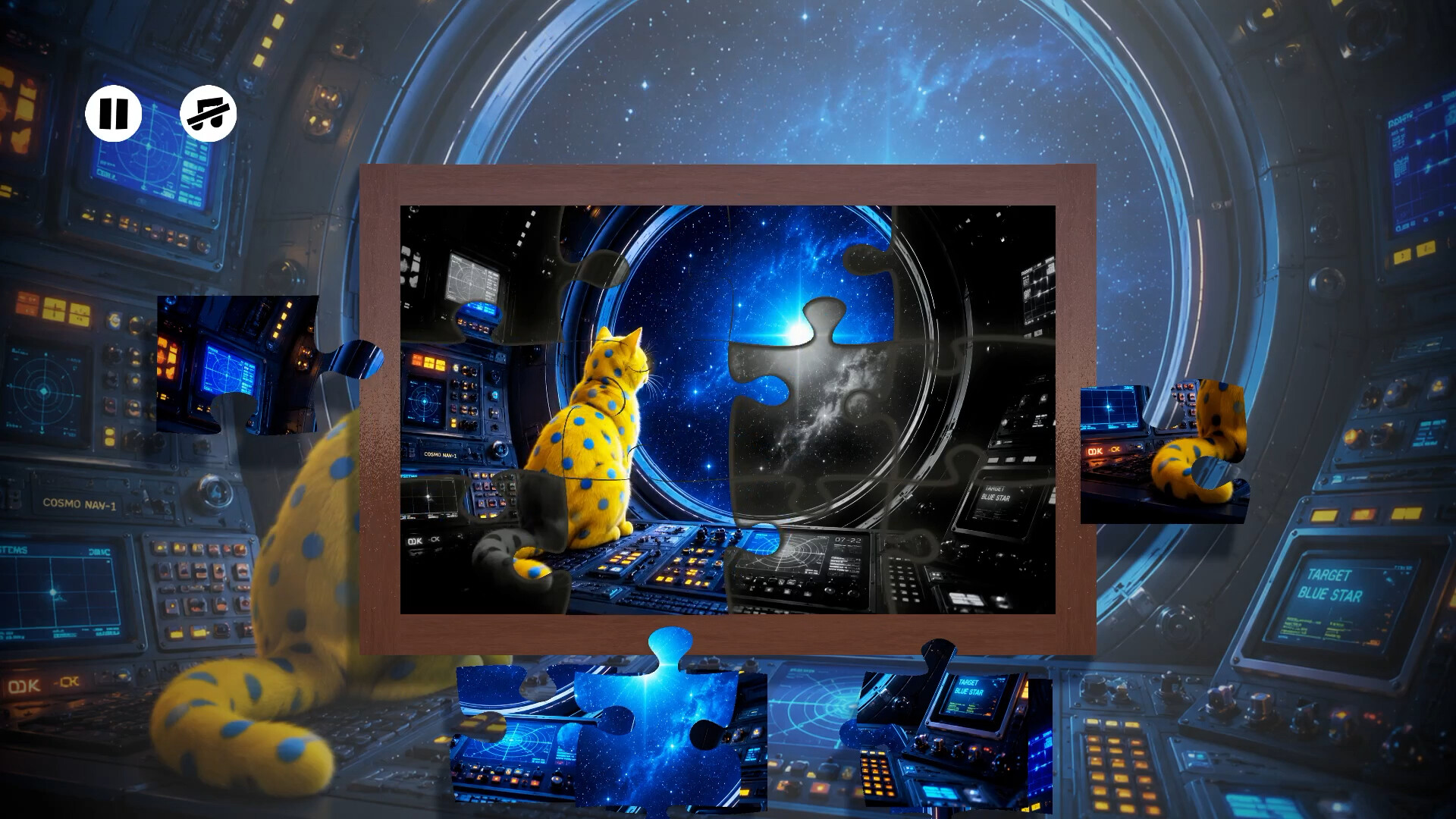 Puzzles: Space Cats
