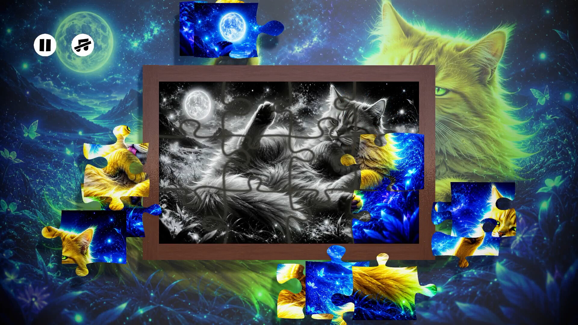 Puzzles: Space Cats