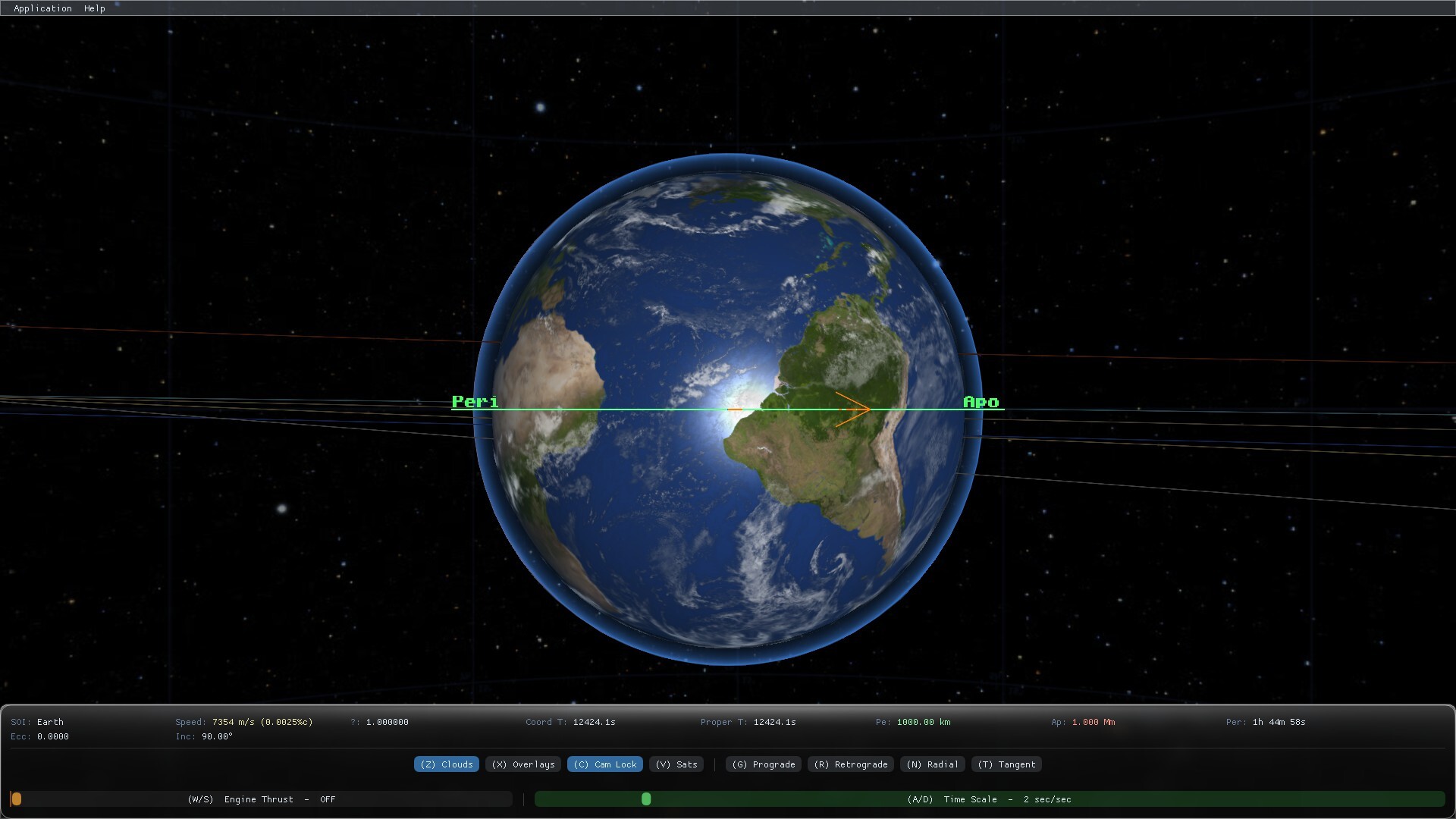 Orbital Physics Simulator