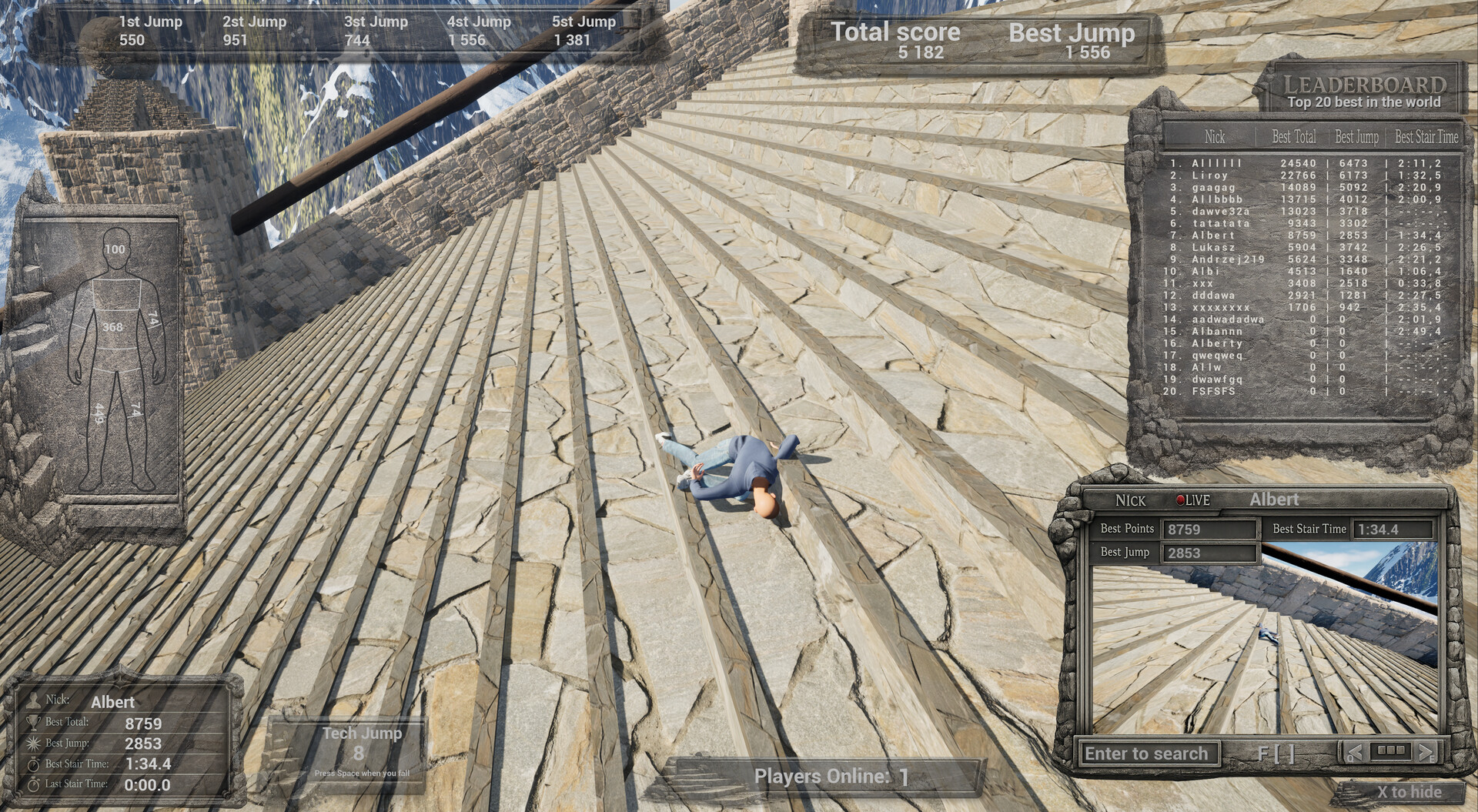 Down the Stairs: The Game