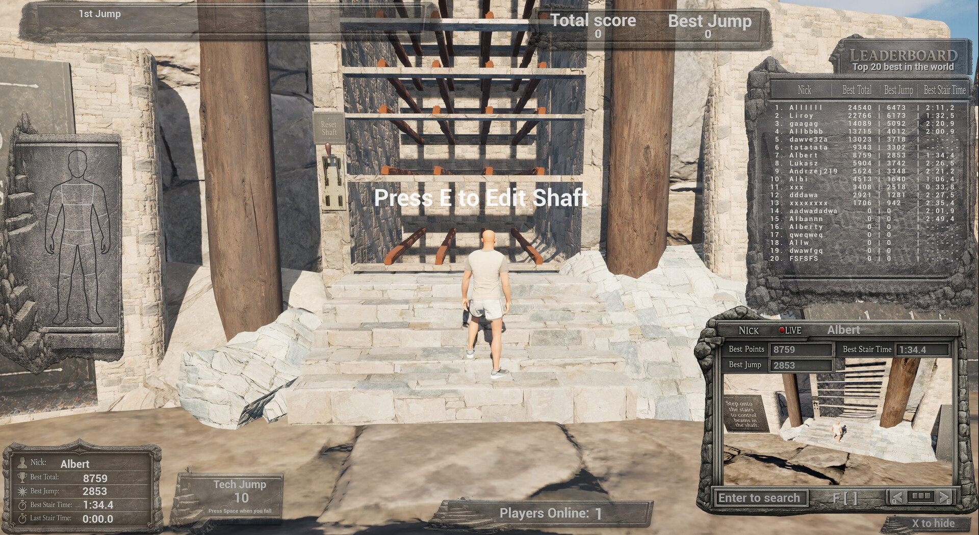Down the Stairs: The Game