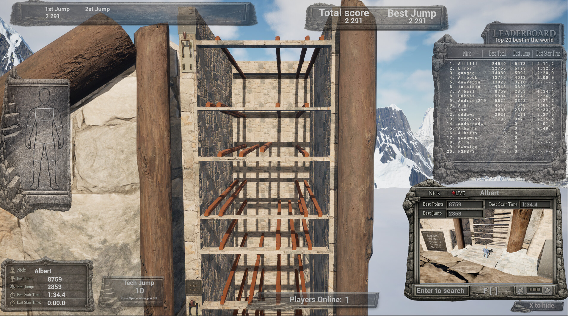 Down the Stairs: The Game
