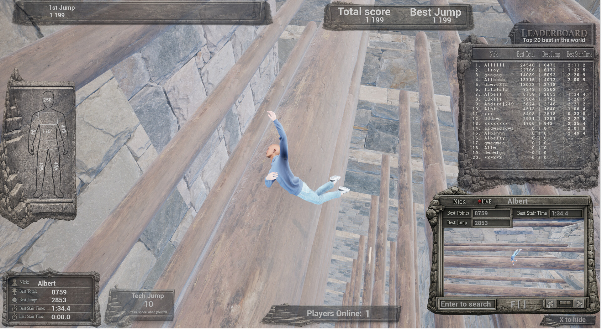 Down the Stairs: The Game