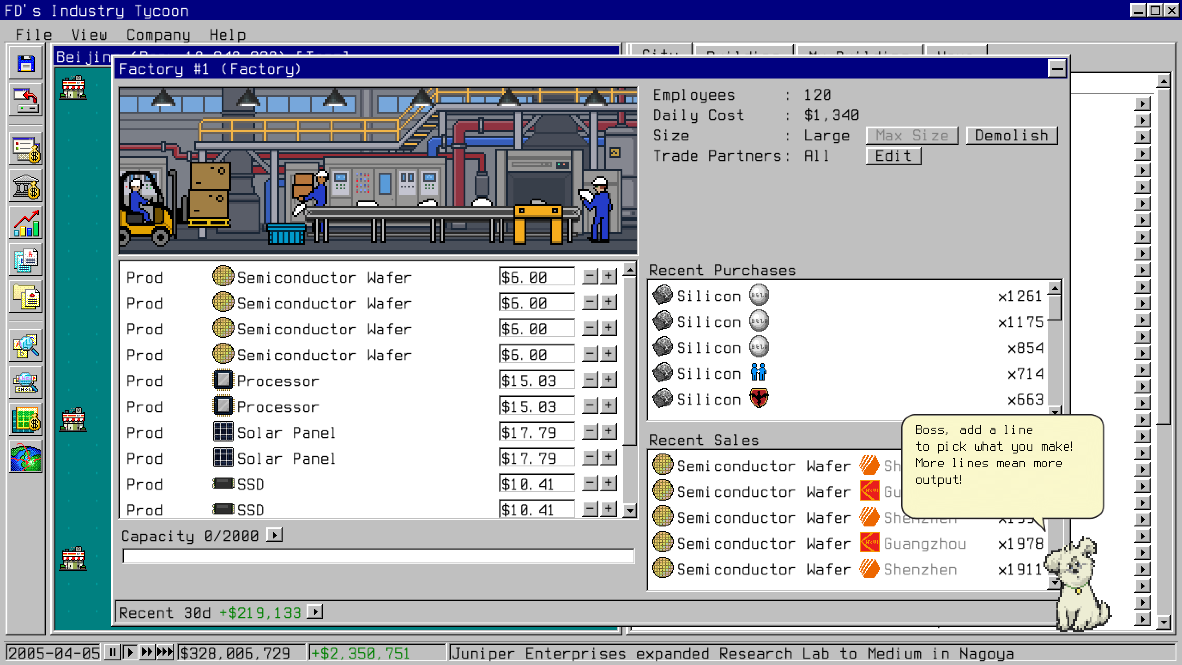 FD’s Industry Tycoon