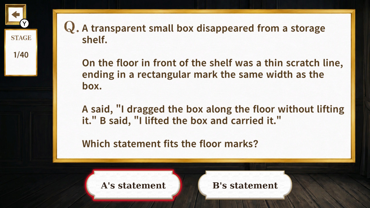 Detective Mind Training: Mystery Choices