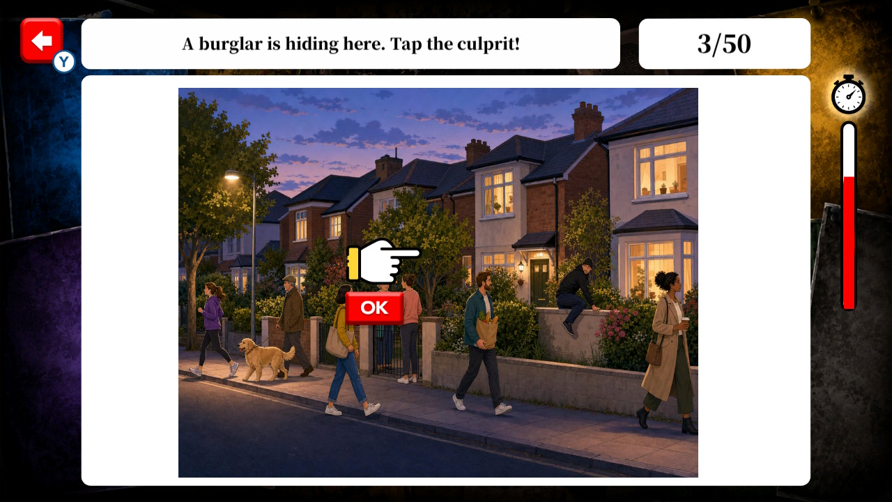 Decide in 5 Seconds: Who Is the Culprit?