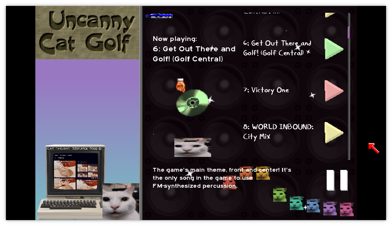 Uncanny Cat Golf