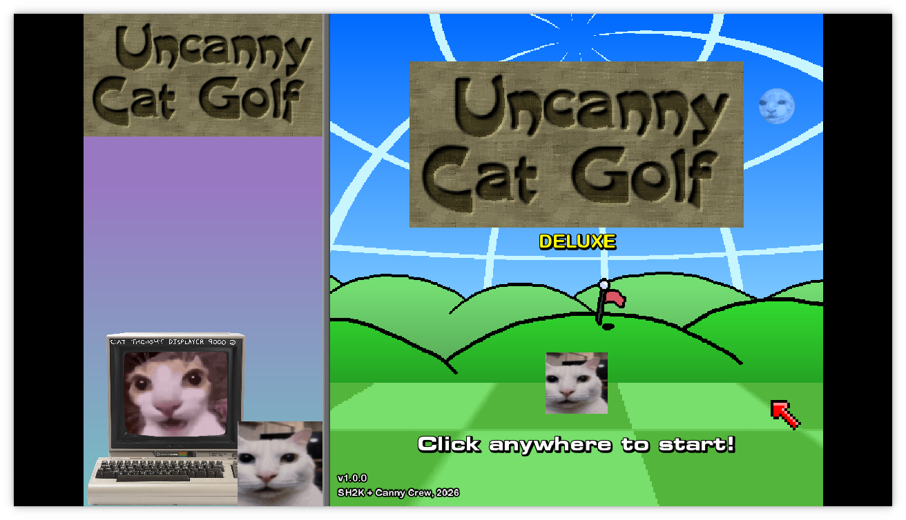 Uncanny Cat Golf