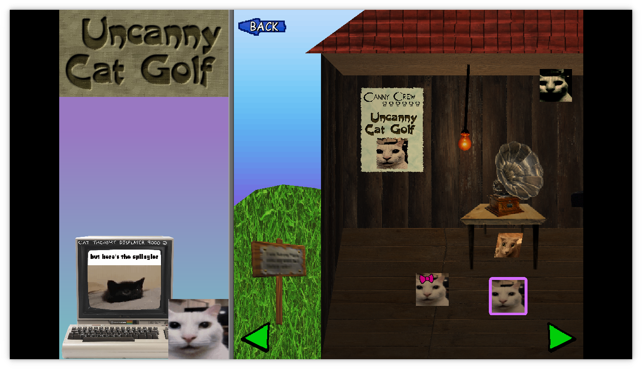 Uncanny Cat Golf