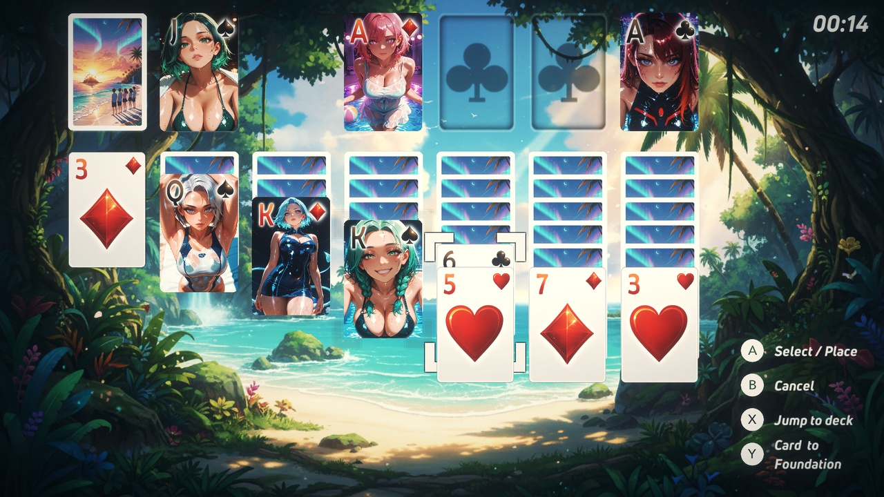 Solitaire Paradise: Anime Bikini Babes