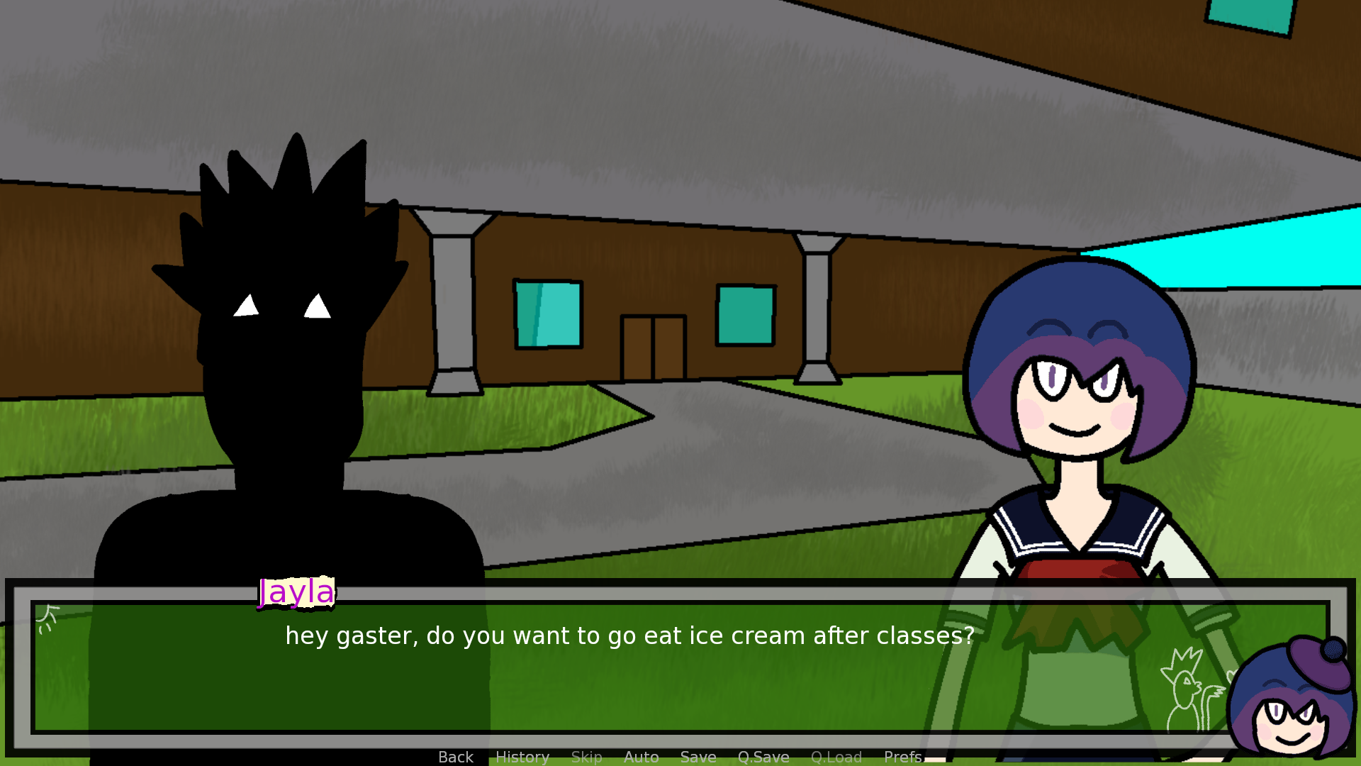 Shadow at school