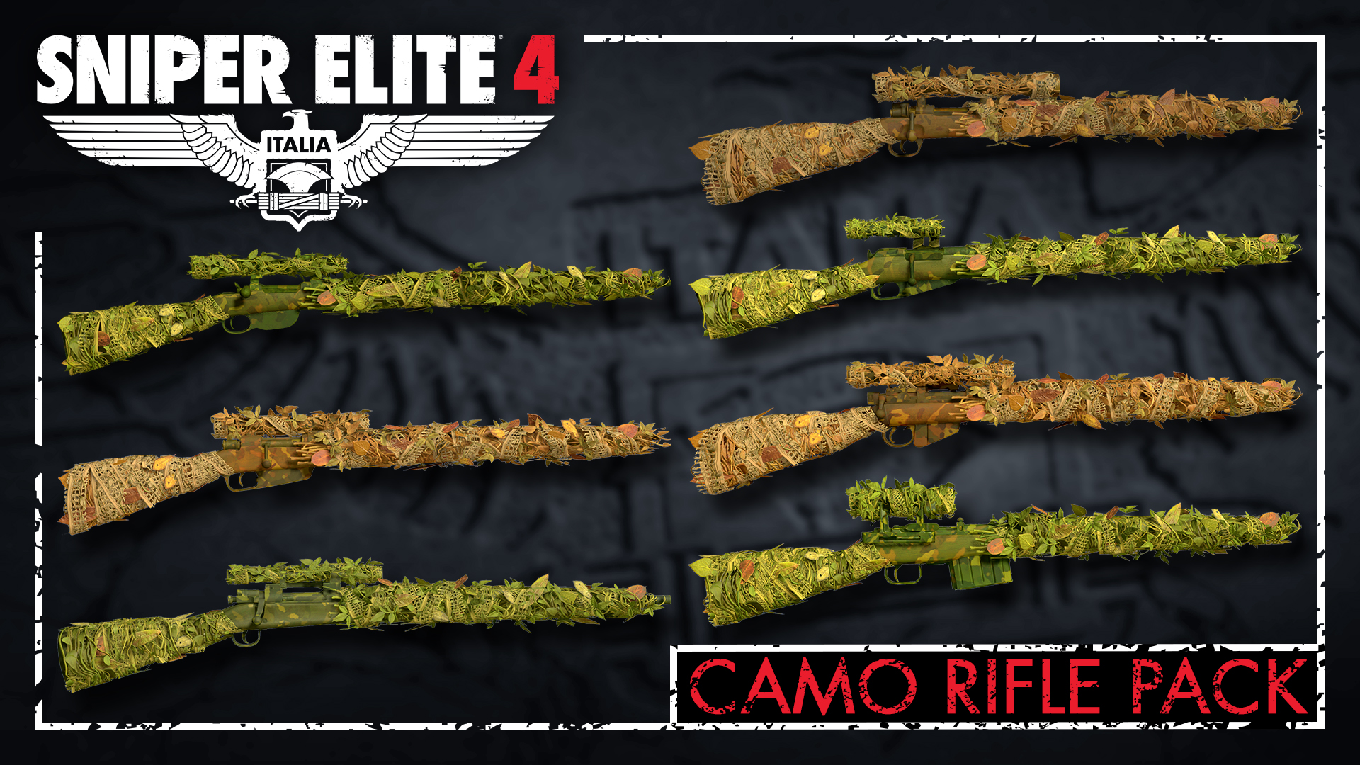 Sniper Elite 4: Camouflage Rifles Skin Pack