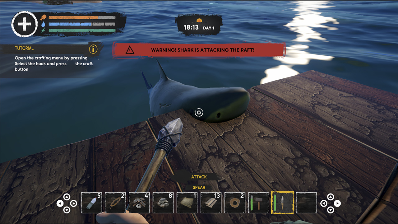 Ocean Shark Survival: Float Home Builder Simulator