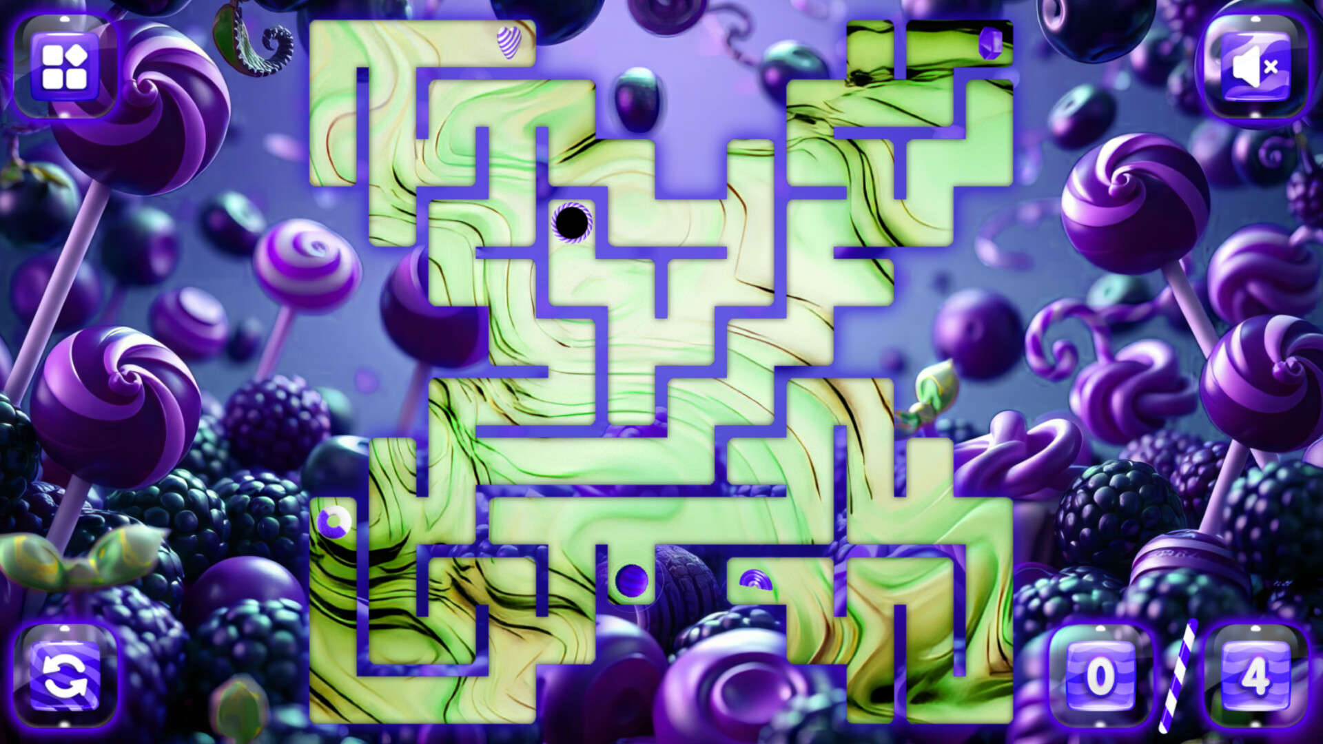 Sweetie Candy Maze: Blackberry