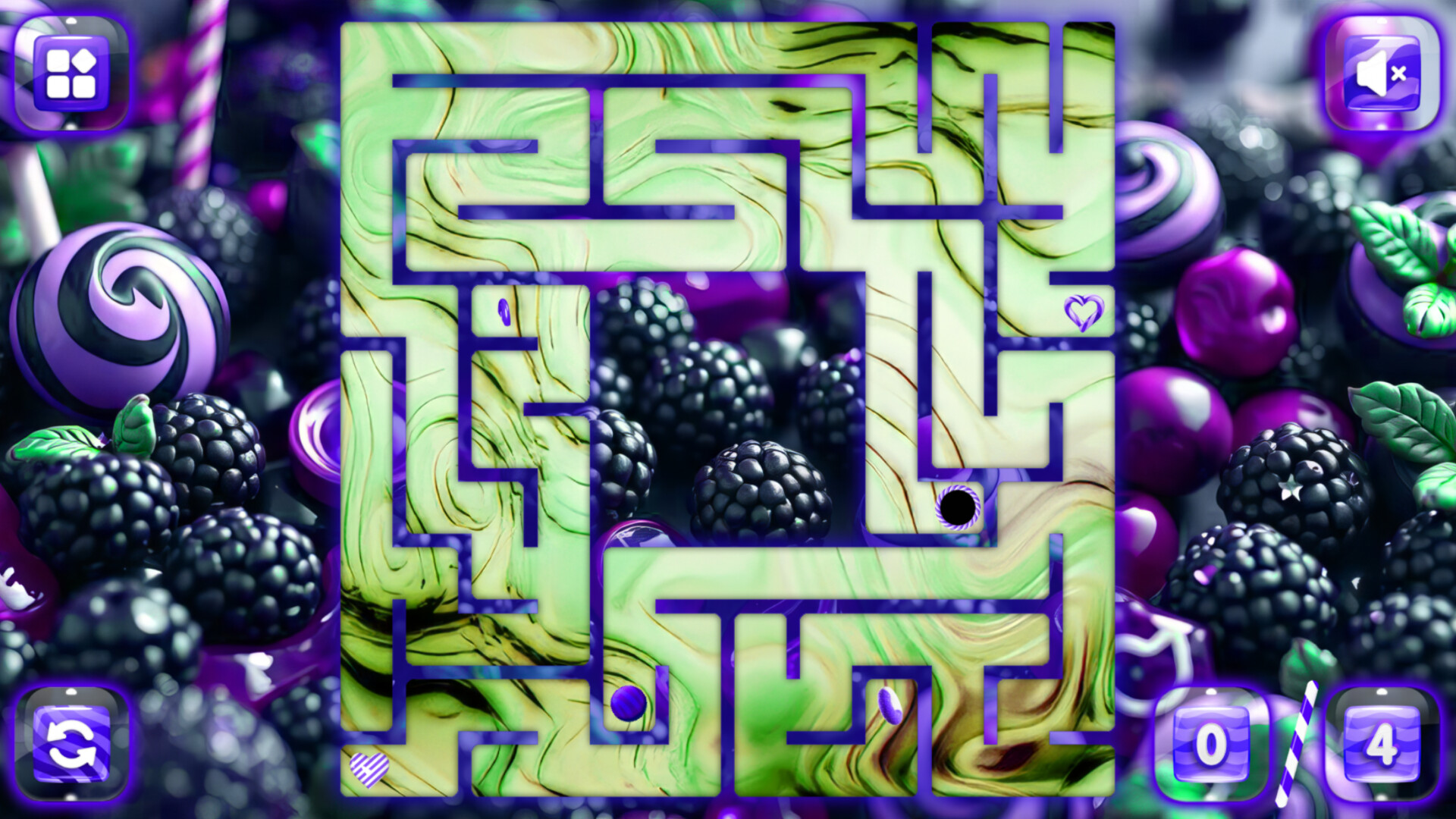 Sweetie Candy Maze: Blackberry