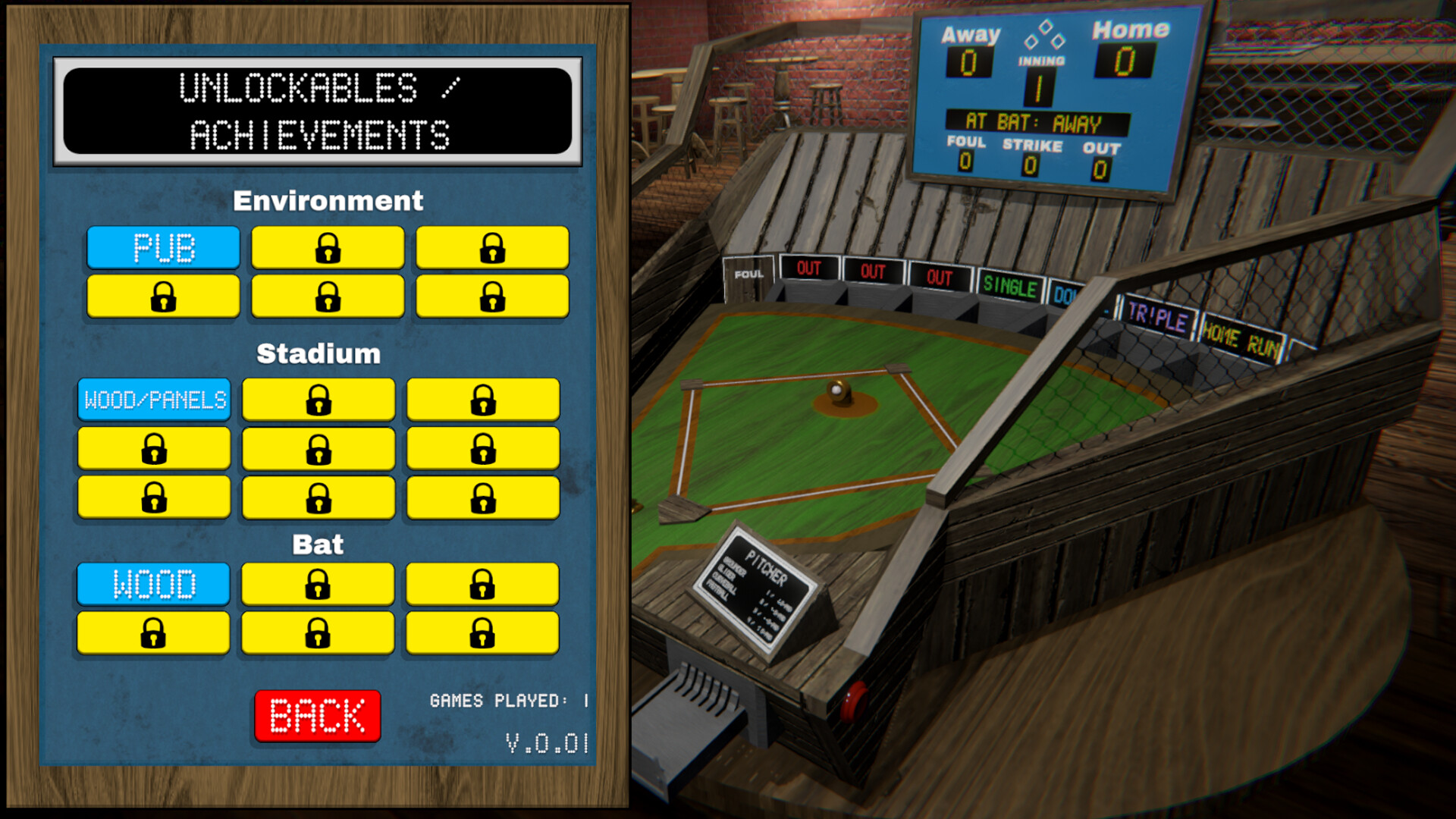 Tabletop Baseball