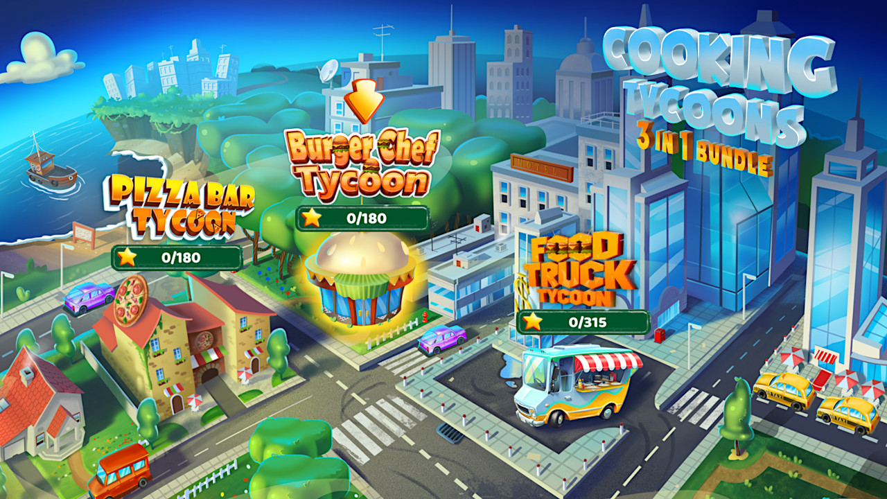 Cooking Tycoons: 3 in 1 Bundle – Silver Edition