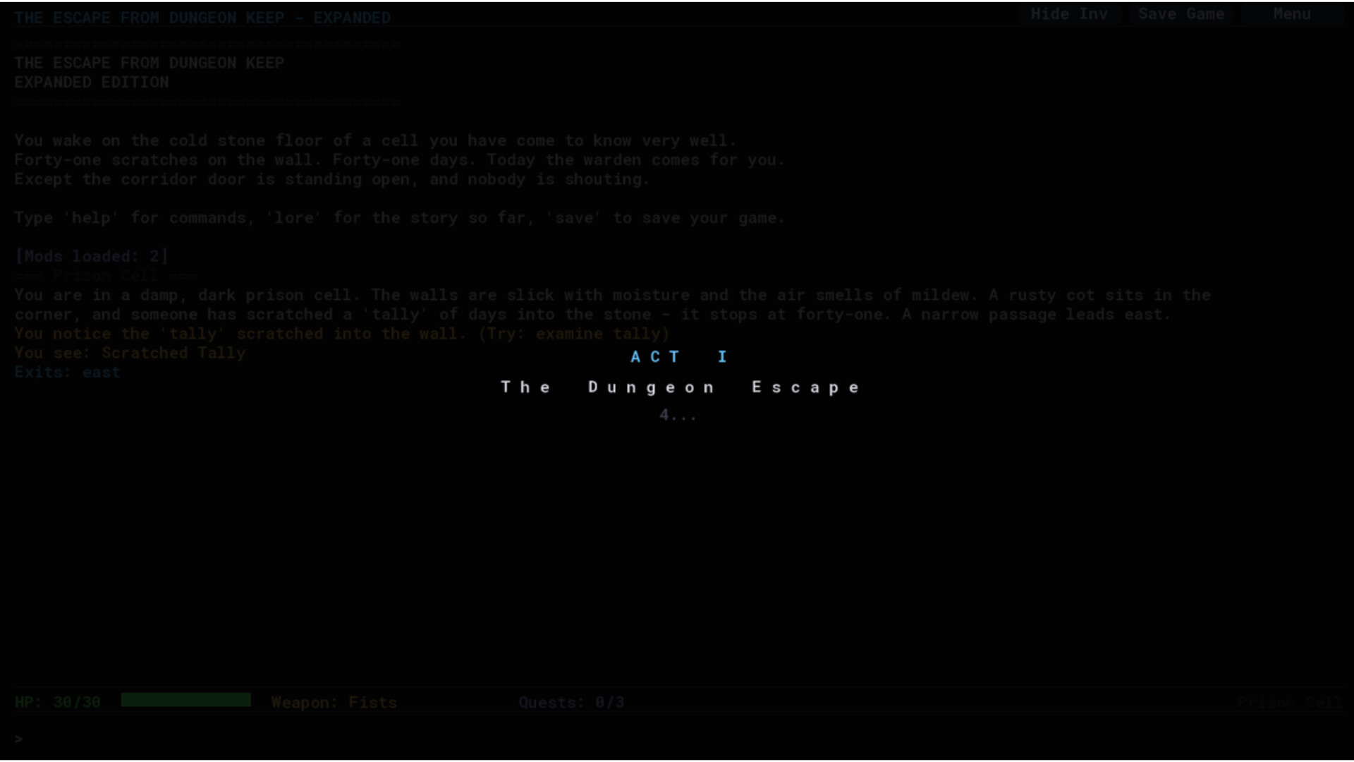 The Escape From Dungeon Keep