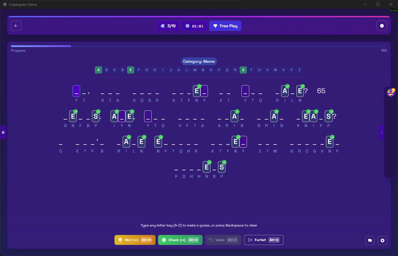 Cryptogram