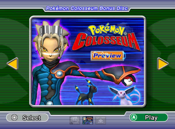 Pokémon Colosseum Bonus Disc