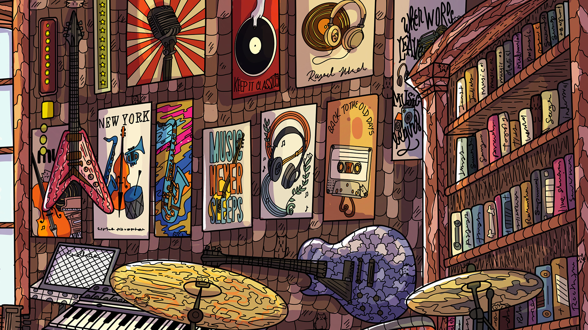 100 Music Cats