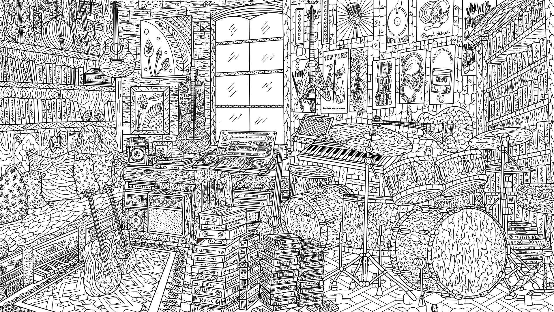 100 Music Cats